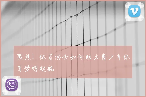 聚焦！体育协会如何助力青少年体育梦想起航